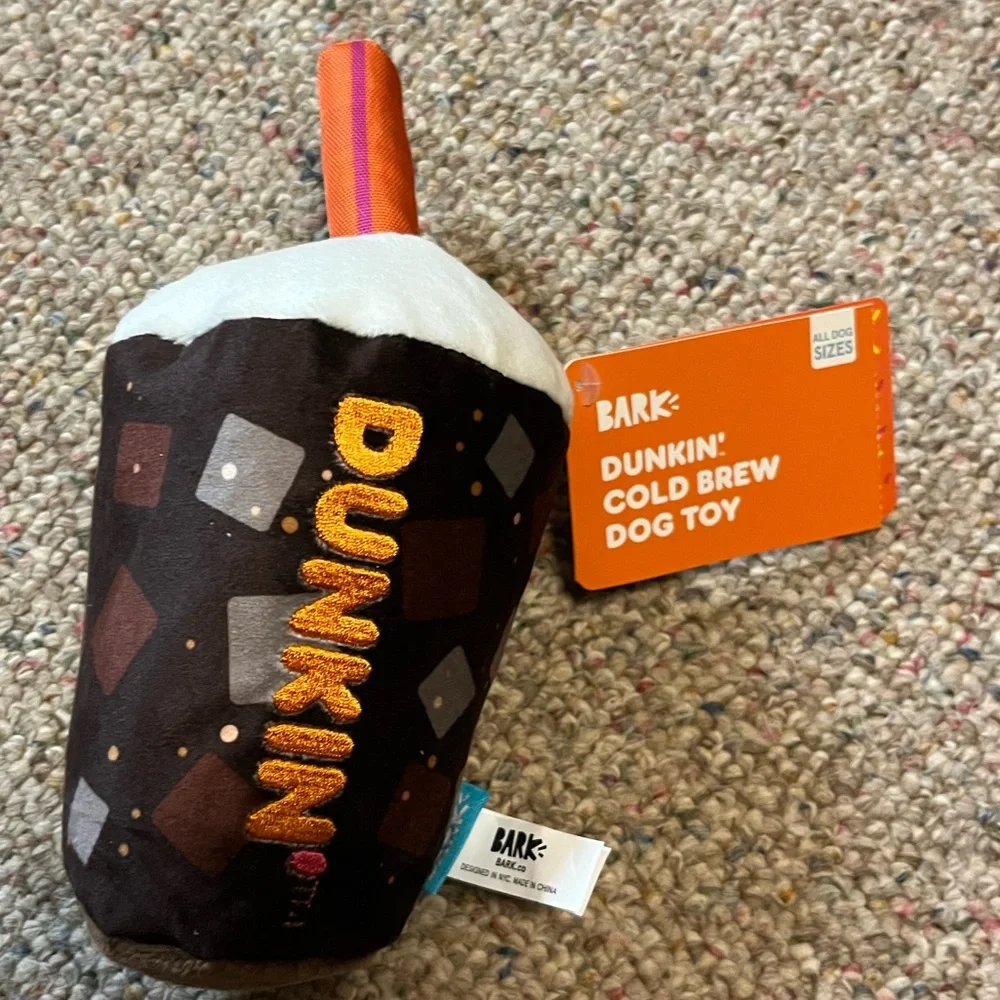 🆕 Dunkin’ x Bark Cold Brew Dog Toy